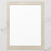 Beige Wreath Monogram Stationery (Rückseite)