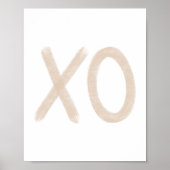 Beige XO Poster (Vorne)