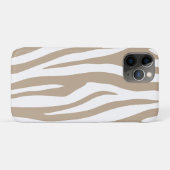 Beige-Zebra Case-Mate iPhone Hülle (Rückseite (Horizontal))