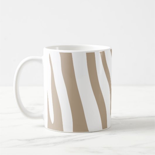 Beige-Zebra Kaffeetasse (Links)