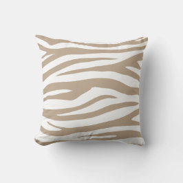 Beige-Zebra Kissen