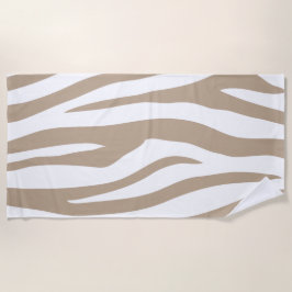 Beige-Zebra Strandtuch