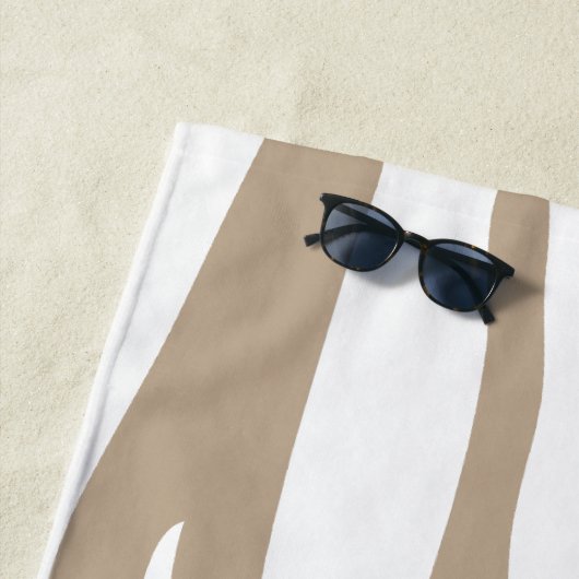 Beige-Zebra Strandtuch (Beispiel)
