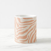 Beige Zebra Streifen Kaffeetasse (Mittel)