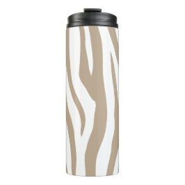 Beige-Zebra Thermosbecher