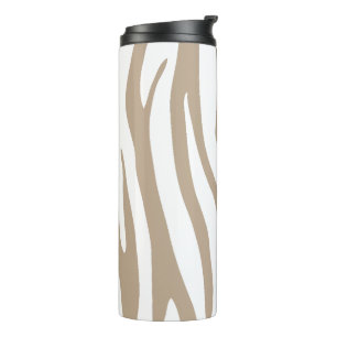 Beige-Zebra Thermosbecher