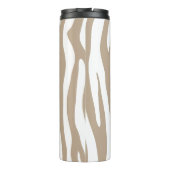 Beige-Zebra Thermosbecher (Rückseite)
