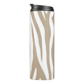 Beige-Zebra Thermosbecher (Nach rechts gedreht)