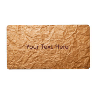 Beige zerknittertes Papier