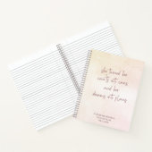 Beige Ziele & Pläne Name Journal-Notebook Notizblock (Innenseite)