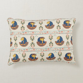 Beige Ziermuster Ägyptischer Tefnut Dekokissen