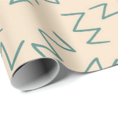 Beige Zig Zag Elegante Geschenkwrap für jeden Anla Geschenkpapier (Rolleneckpunkt)