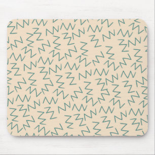 Beige Zig Zag Stilvolles Schreibtischzubehör Mousepad