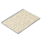Beige Zig Zag Trendy and Functional Writing Access Notizblock (Linke Seite)