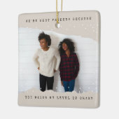 Beige | Zwei Fotos Schreibmaschine Best Friend Url Keramikornament (Links)