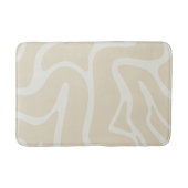BeigeCream Organic Contemporary Minimalistic Badematte (Vorderseite)