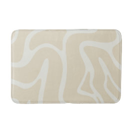 BeigeCream Organic Contemporary Minimalistic Badematte