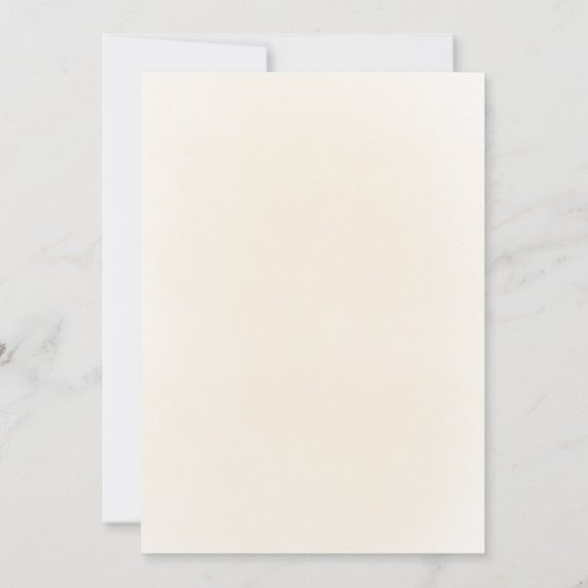 beigefarbene Blume | Erste Heilige Kommune Einladung (Rückseite)