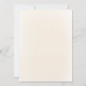 beigefarbene Blume | Erste Kommune Einladung (Rückseite)