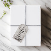 Beigefarbener Marmor Geschenkanhänger