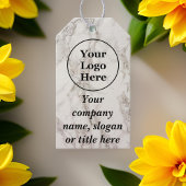 Beigefarbener Marmor Geschenkanhänger