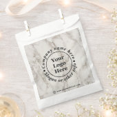 Beigefarbener Marmor Geschenktütchen (Ausgeschnitten)