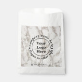 Beigefarbener Marmor Geschenktütchen (Vorderseite)