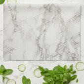 Beigefarbener Marmor Geschirrtuch (Gefaltet)