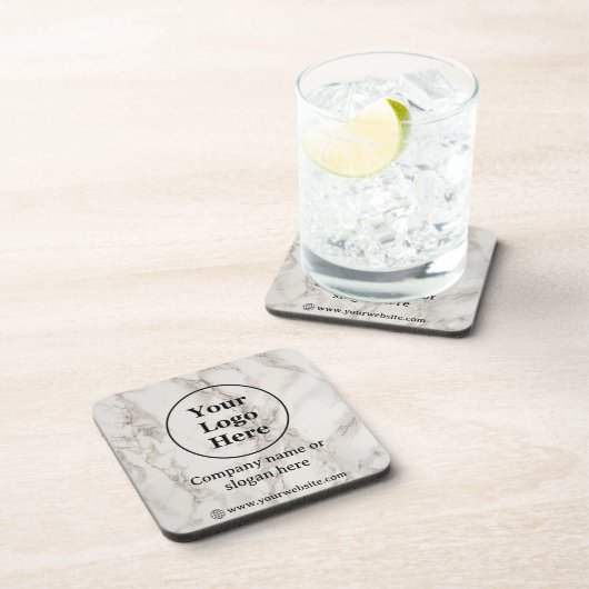 Beigefarbener Marmor Getränkeuntersetzer (Rechte Seite)