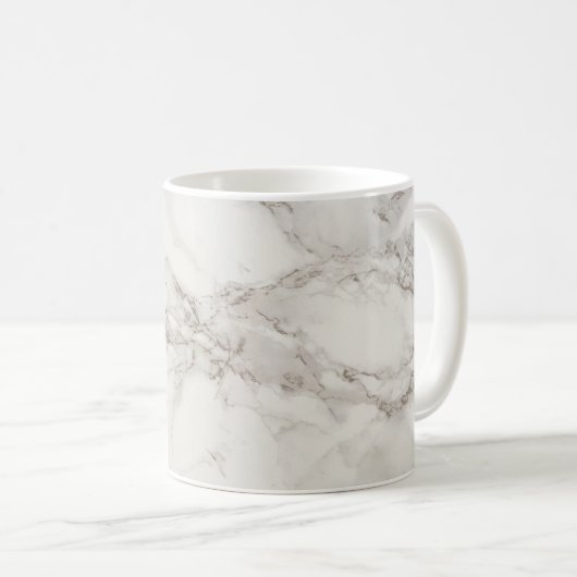 Beigefarbener Marmor Kaffeetasse (VorderseiteRechts)