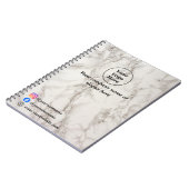 Beigefarbener Marmor Notizblock (Linke Seite)