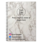 Beigefarbener Marmor Notizblock (Vorderseite)