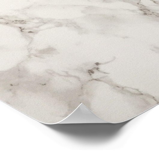 Beigefarbener Marmor Poster (Ecke)