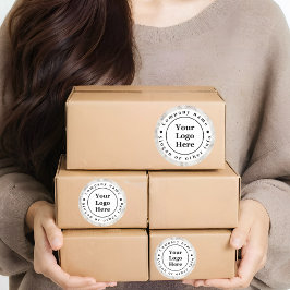 Beigefarbener Marmor Runder Aufkleber