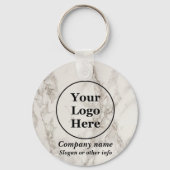 Beigefarbener Marmor Schlüsselanhänger (Vorderseite)
