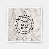 Beigefarbener Marmor Serviette (Vorderseite)