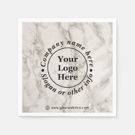 Beigefarbener Marmor Serviette