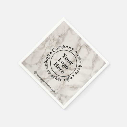 Beigefarbener Marmor Serviette (Ecke)