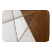 Beigefarbenes Dreieck mit Schatten, glatter Stil Badematte (Vorderseite)