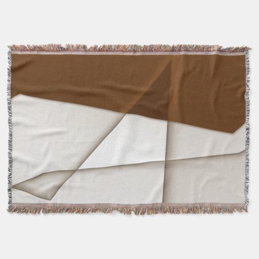 Beigefarbenes Dreieck mit Schatten, glatter Stil Decke (Vorderseite)