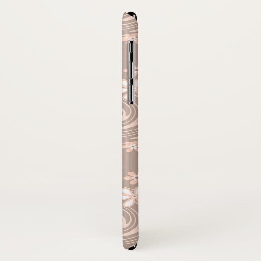 Beigefarbenes Muster Case-Mate iPhone Hülle (Hinten/Links)