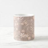 Beigefarbenes Muster Kaffeetasse (Mittel)