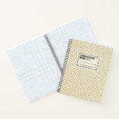 Beigefarbenes Notebook Notizblock (Innenseite)