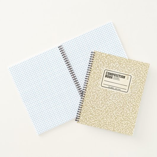 Beigefarbenes Notebook Notizblock (Innenseite)