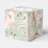 Beigefarbenes personalisiertes botanisches Fett Geschenkschachtel (Rückseite)