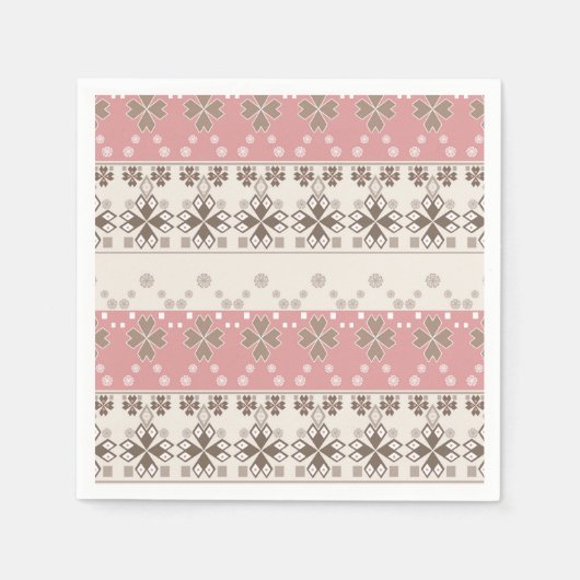 Beigefarbenes Set mit Handtuchhalter Serviette (Vorderseite)