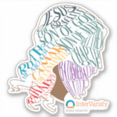 Beigemischt-Jesus-Aufkleber Aufkleber (Vorderseite)