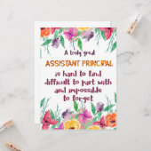 Beigeordneter Minister Beifall Karte (Vorderseite/Rückseite Beispiel)