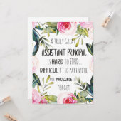 Beigeordneter Minister für die Anerkennung Karte (Vorderseite/Rückseite Beispiel)