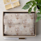 Beiger Lebkuchen-Schaukelpferd-Plätzchenmuster Seidenpapier (Geschenk)